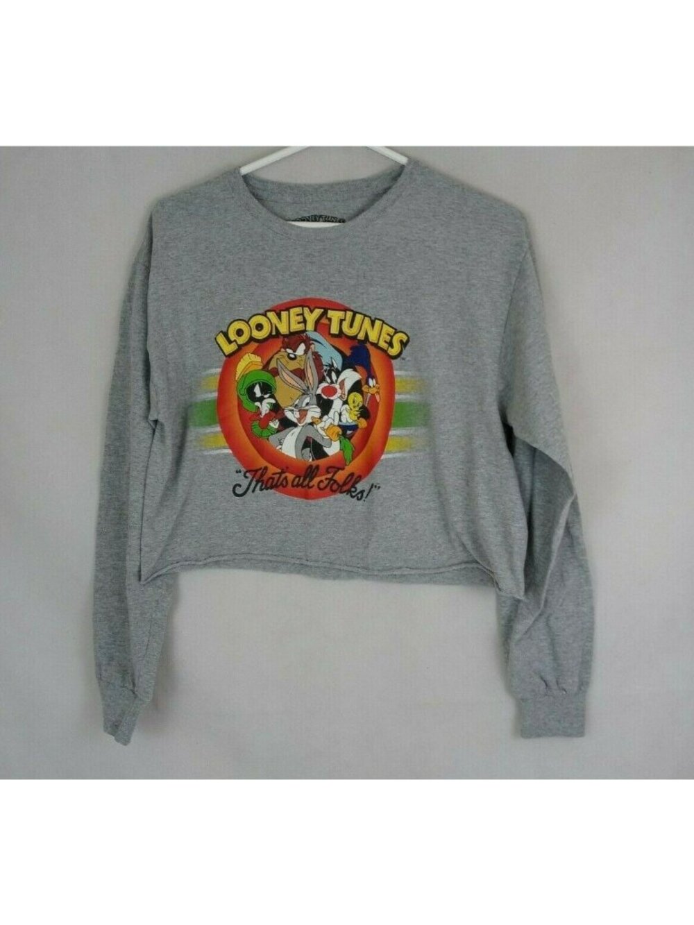 Vintage 80s Warner Bros Looney Tunes "That's All Folks!" Women's Shirt Medium